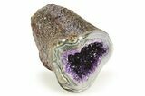 Sparkly, Deep Purple Amethyst Geode - Uruguay #275673-1